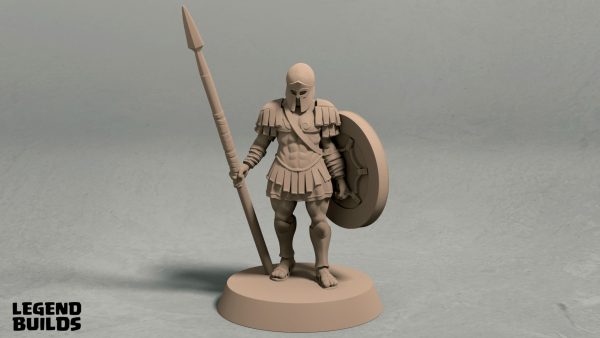 Realm of Eros soldier with spear pose 1 front