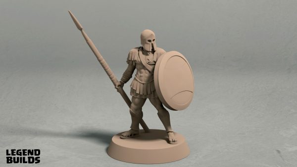 Realm of Eros soldier with spear pose 2 front
