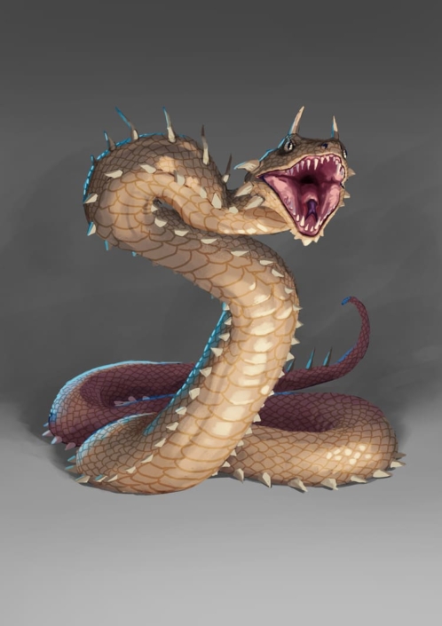 Xantian Desert Snake Illustration