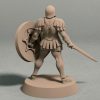 Realm of Eros soldier with sword and shield pose 1 back