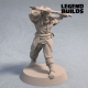 Acenii Barbarian Spearmen Pose 1 Front Fantasy Miniature