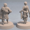 Civilians of Ago Tirtus, City of Eros Pose 2 Back Fantasy Miniature (1)