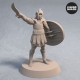Soldier of Nemis with Sword and Shield Pose 1 Front Fantasy Miniature