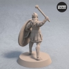 Soldiers of Nemis with Maces Pose 3 Back Fantasy Miniature