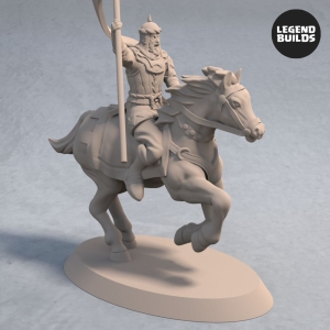 Empire of Jagrad Cavalry Unit with Spear Pose 2 Fantasy Miniature