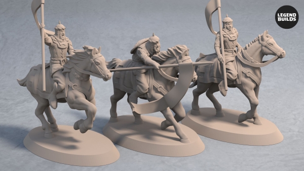 Empire of Jagrad Cavalry Units with Spear Fantasy Miniature